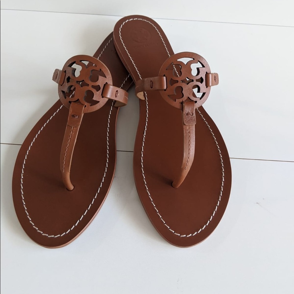 Tory Burch Mini Gabriel Flat Sandal in Royal Tan